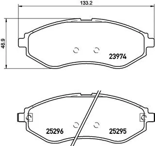 Brake Pad Set, disc brake (P 10 057)