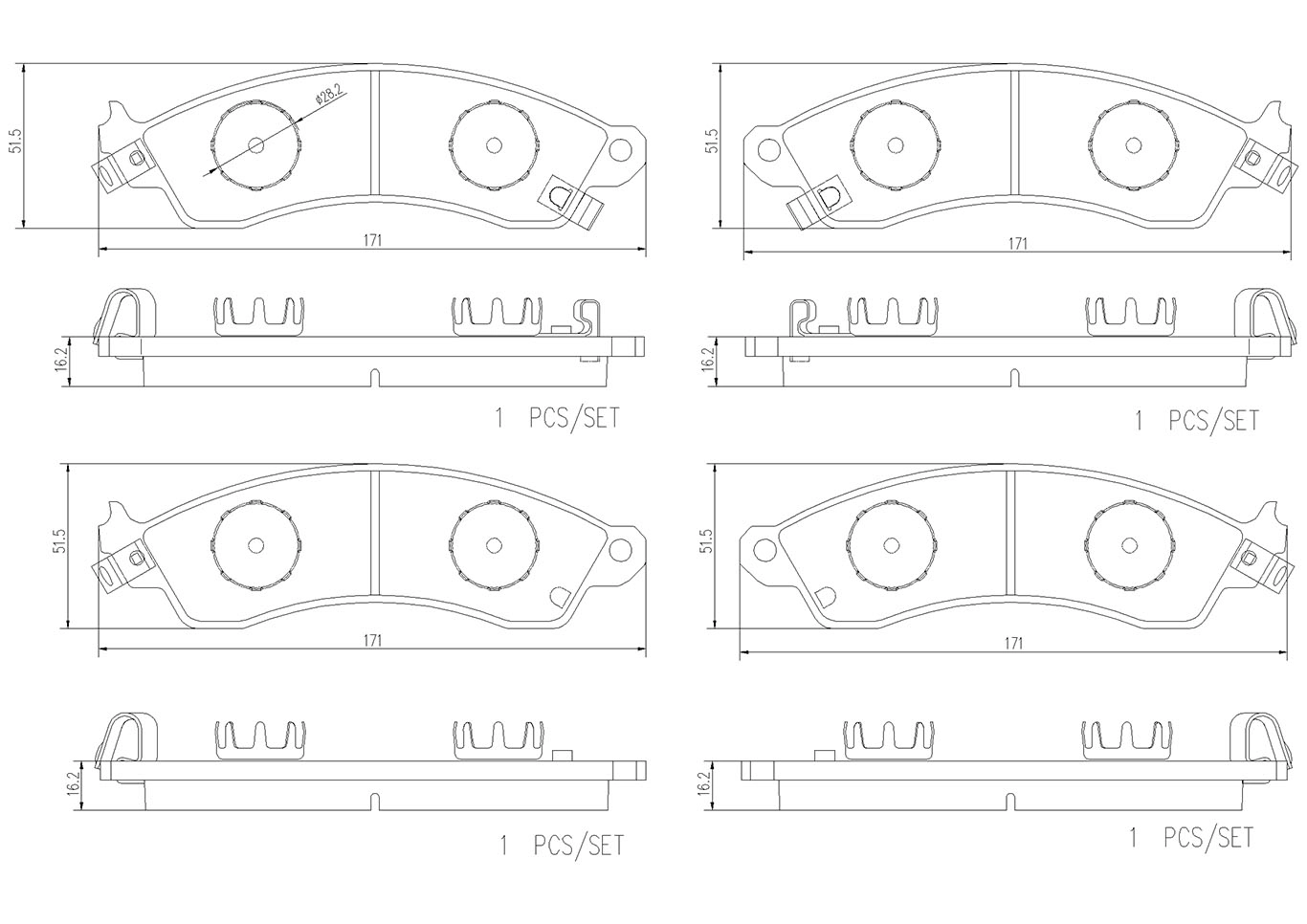 Brake Pad Set, disc brake (P 23 176)