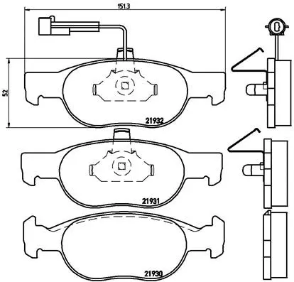 Brake Pad Set, disc brake (P23057N)