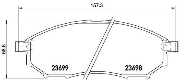 Brake Pad Set, disc brake (P 56 094)
