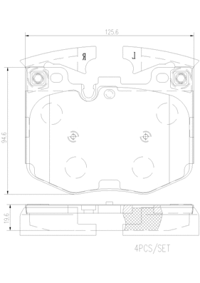 Brake Pad Set, disc brake (P06099N)