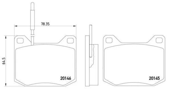 Brake Pad Set, disc brake (P 61 004)