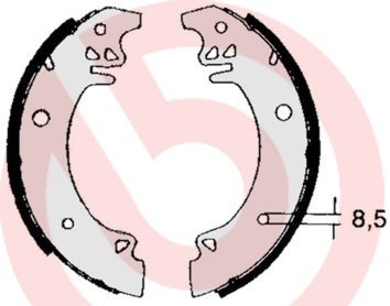 Brake Shoe Set (S 61 507)