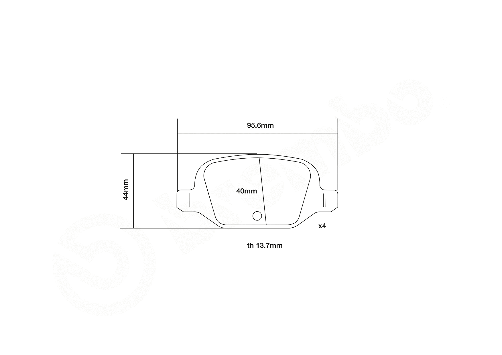 High Performance Brake Pad Set
