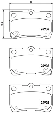 Brake Pad Set, disc brake (P 83 113)