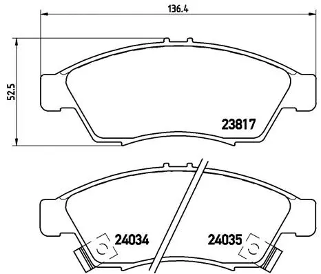 Brake Pad Set, disc brake (P 79 014)