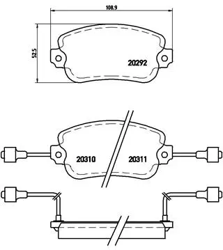 Brake Pad Set, disc brake (P 23 007)