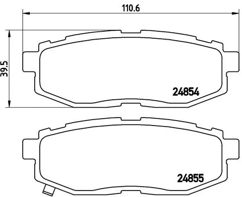 Brake Pad Set, disc brake (P 78 018)