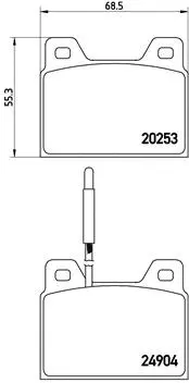 Brake Pad Set, disc brake (P 61 005)