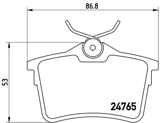 Brake Pad Set, disc brake (P 61 084)