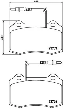 Brake Pad Set, disc brake (P 61 064)
