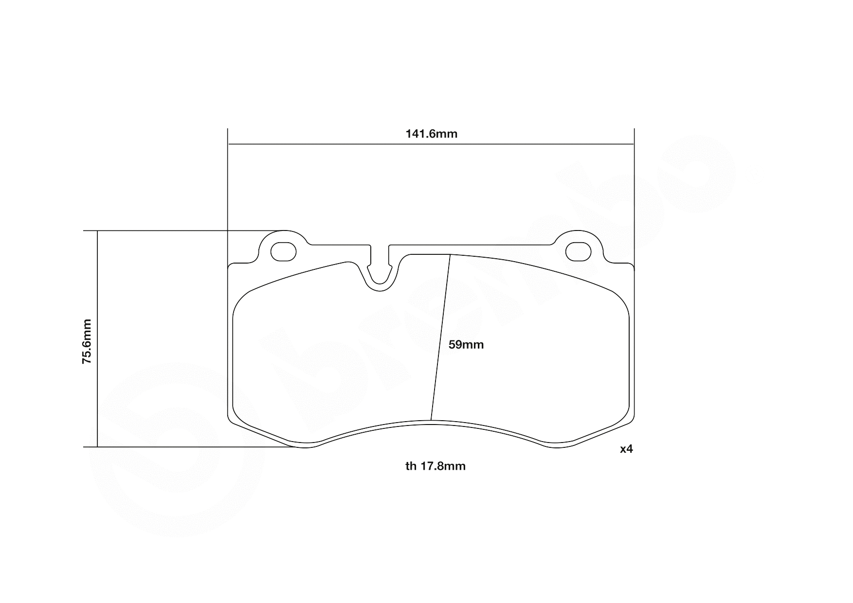 High Performance Brake Pad Set