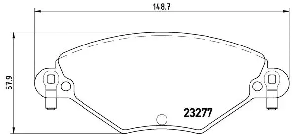 Brake Pad Set, disc brake (P 61 071)
