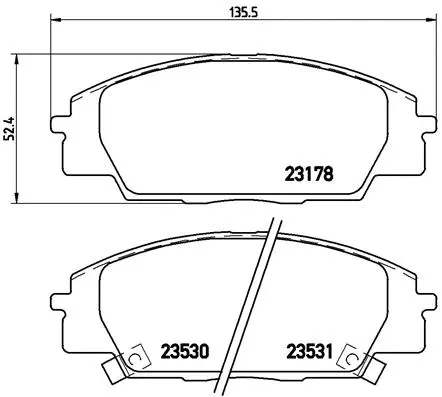 Brake Pad Set, disc brake (P 28 032)