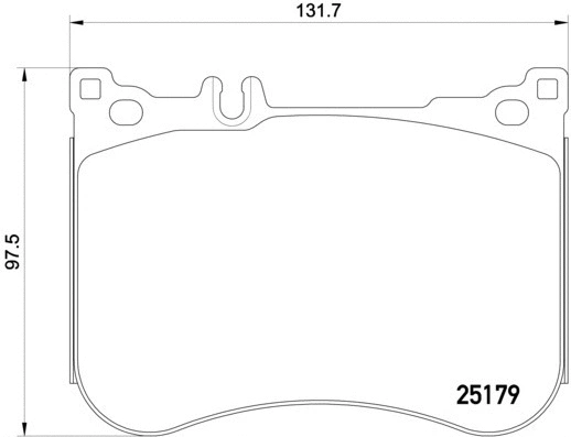 Brake Pad Set, disc brake (P 50 095)