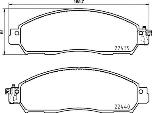 Brake Pad Set, disc brake (P 56 120)