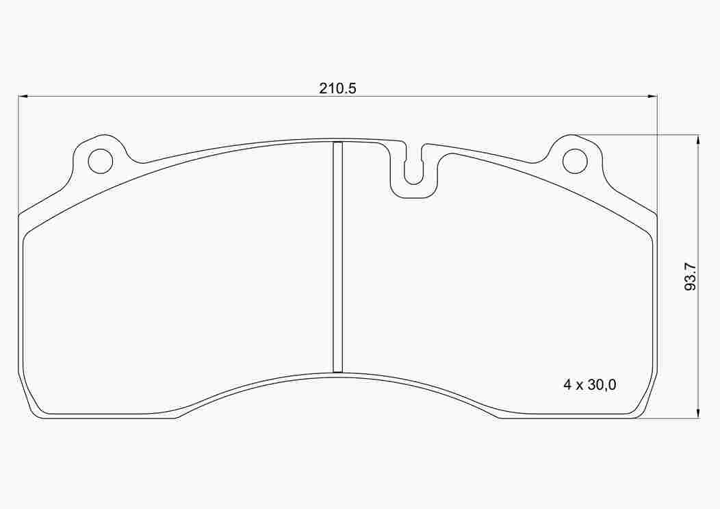 Brake Pad Set, disc brake (P C7 004)