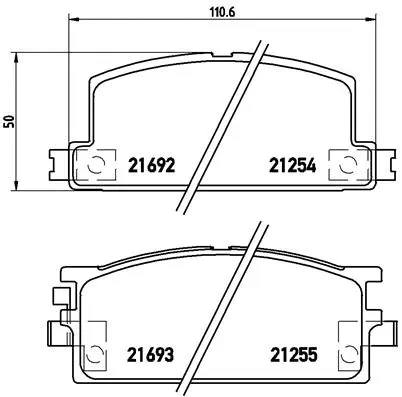 Brake Pad Set, disc brake (P 34 001)