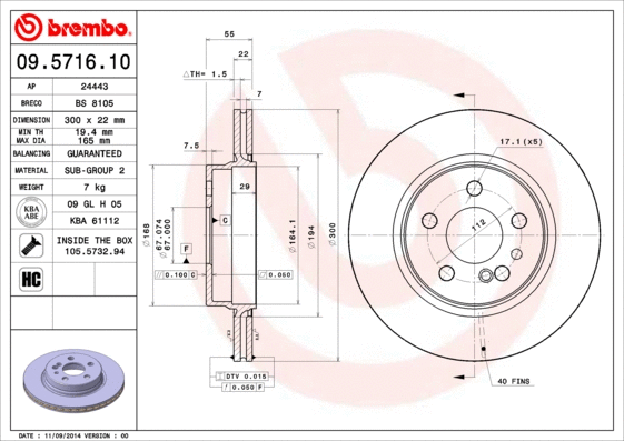 Brake Disc (09.5716.10)