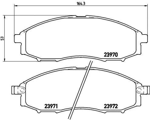 Brake Pad Set, disc brake (P 56 049)