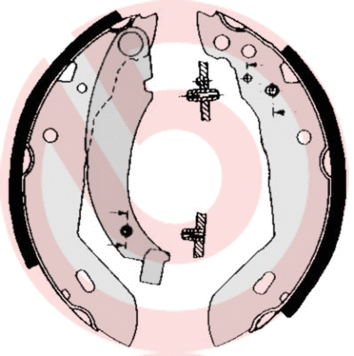 Brake Shoe Set (S 68 518)