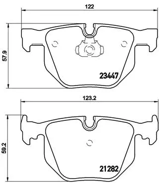 Brake Pad Set, disc brake (P 06 029)