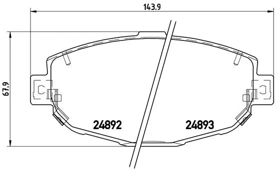 Brake Pad Set, disc brake (P 83 104)