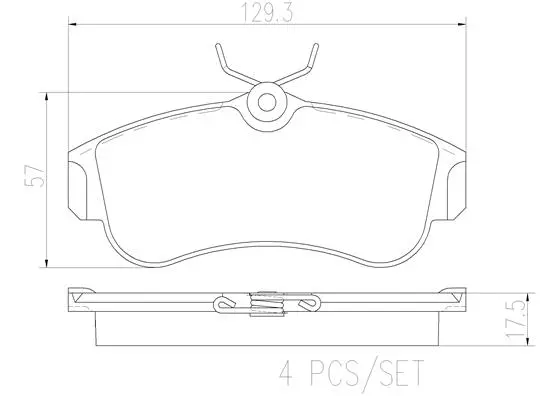 Brake Pad Set, disc brake (P56022N)
