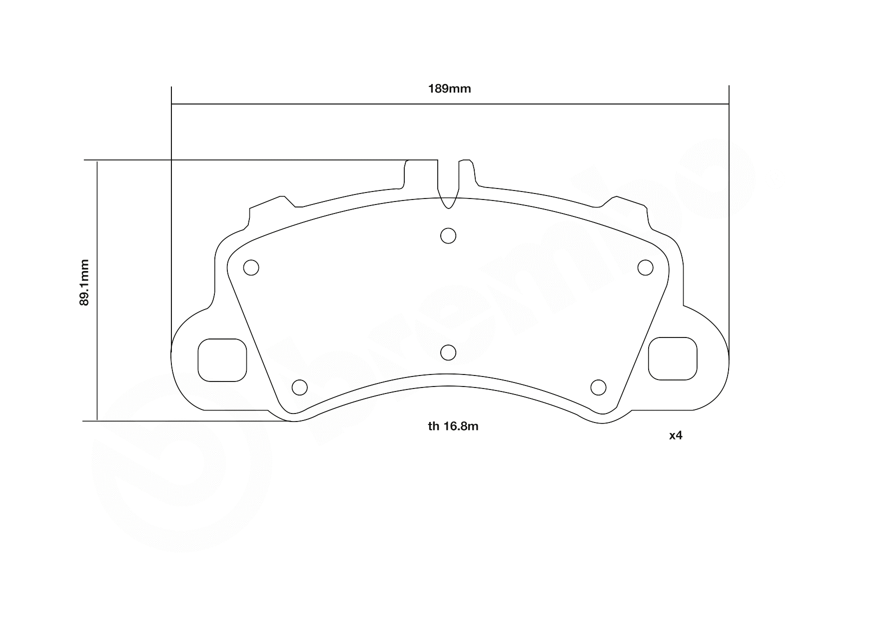 High Performance Brake Pad Set