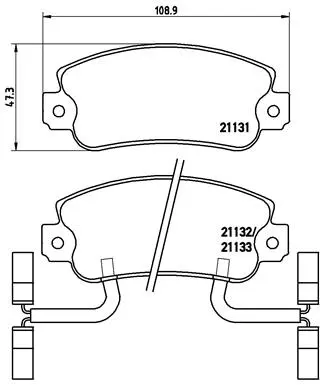 Brake Pad Set, disc brake (P 23 031)