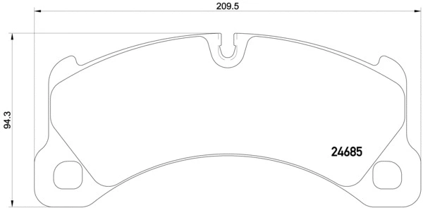 Brake Pad Set, disc brake (P 65 026)
