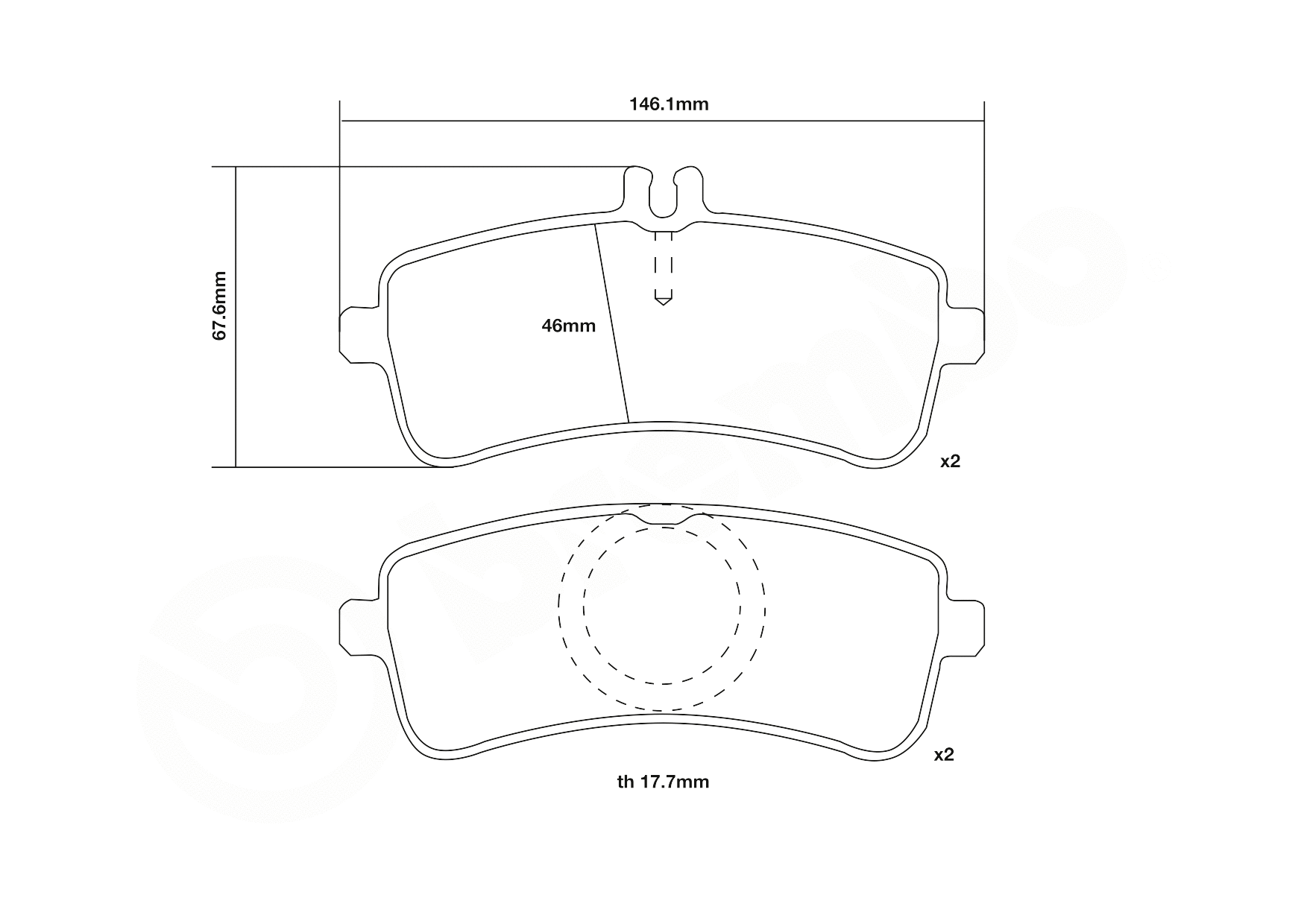 High Performance Brake Pad Set