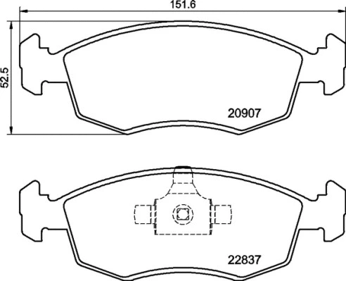 Brake Pad Set, disc brake (P 23 192)
