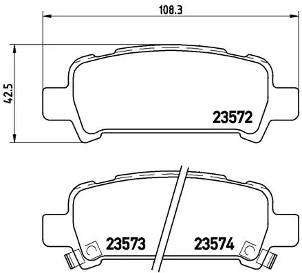 Brake Pad Set, disc brake (P 78 011)
