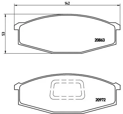 Brake Pad Set, disc brake (P 56 012)