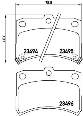 Brake Pad Set, disc brake (P 16 009)