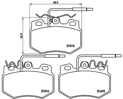 Brake Pad Set, disc brake (P 61 041)