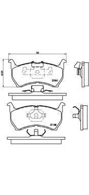 Brake Pad Set, disc brake (P 49 004)