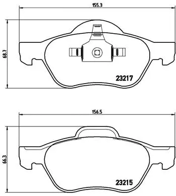 Brake Pad Set, disc brake (P 68 029)