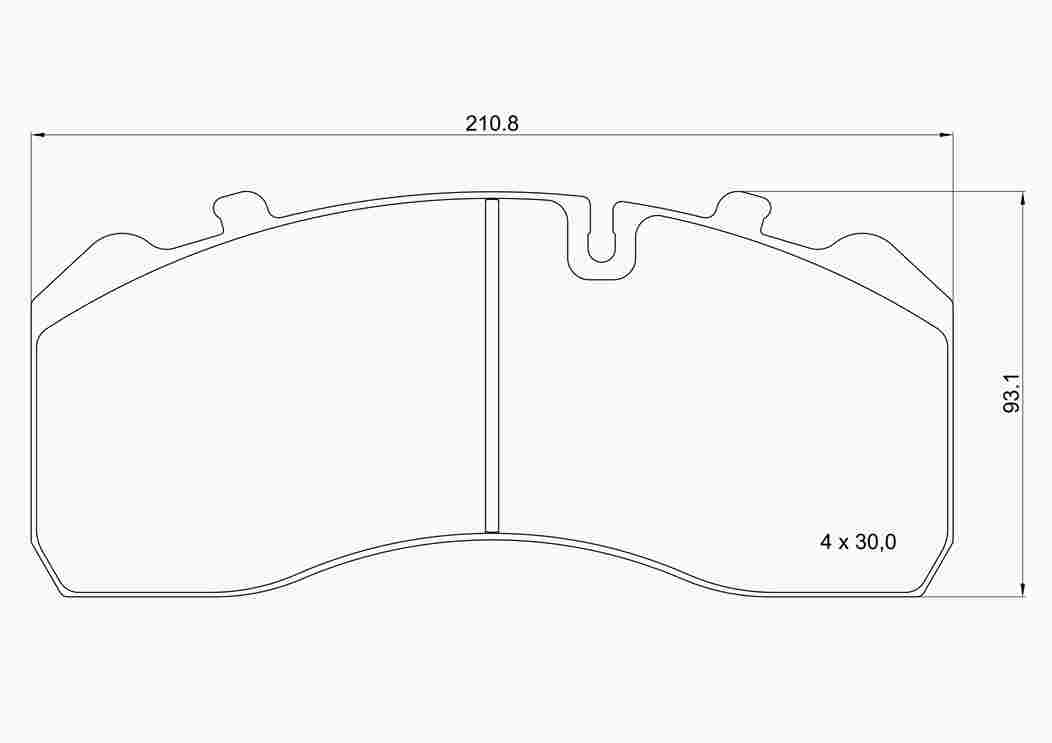 Brake Pad Set, disc brake (P A6 028)