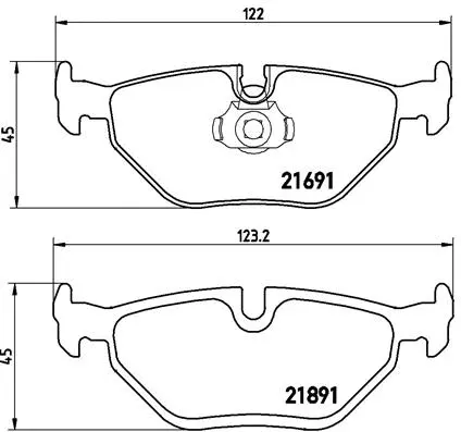Brake Pad Set, disc brake (P 06 023)