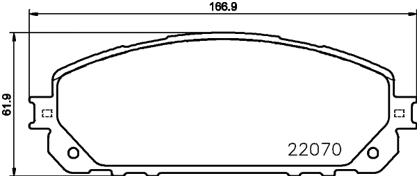 Brake Pad Set, disc brake (P 37 021)