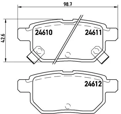 Brake Pad Set, disc brake (P 83 083)
