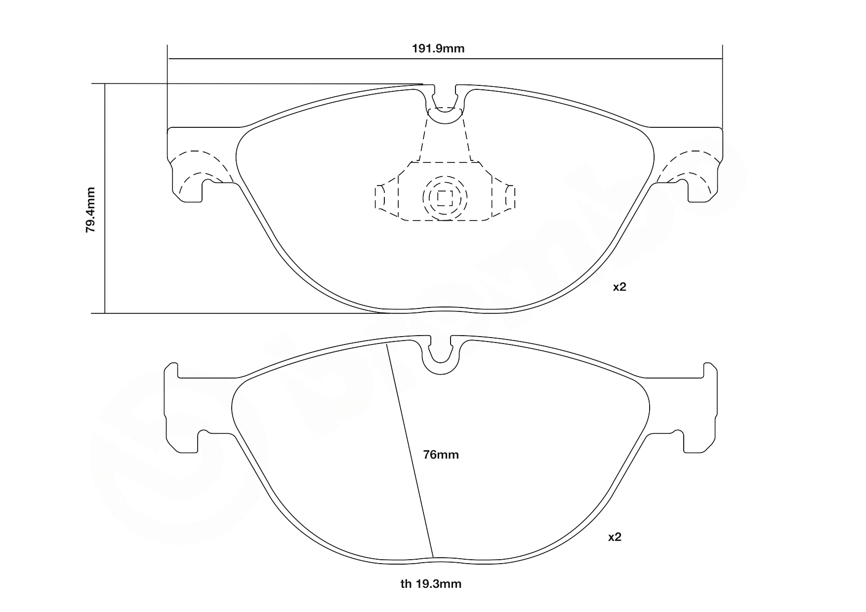High Performance Brake Pad Set