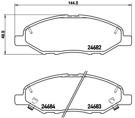 Brake Pad Set, disc brake (P 56 088)