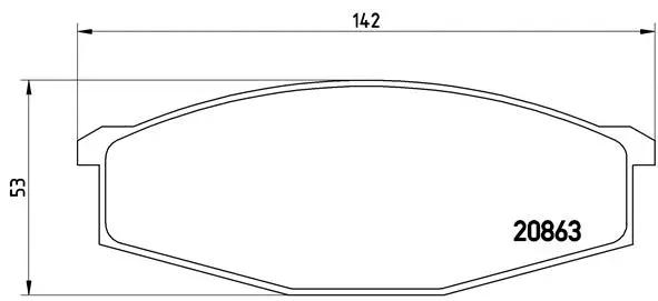 Brake Pad Set, disc brake (P 56 015)