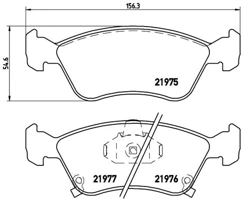 Brake Pad Set, disc brake (P 83 041)