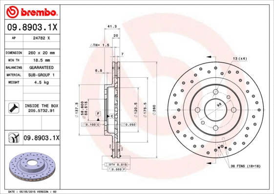 Brake Disc (09.8903.1X)