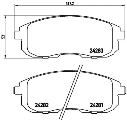 Brake Pad Set, disc brake (P 23 126)