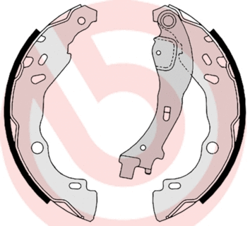 Brake Shoe Set (S 23 523)